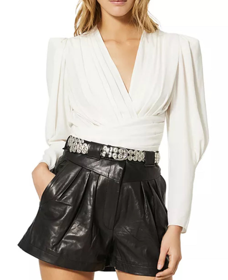 IRO Charlos Pleated Top