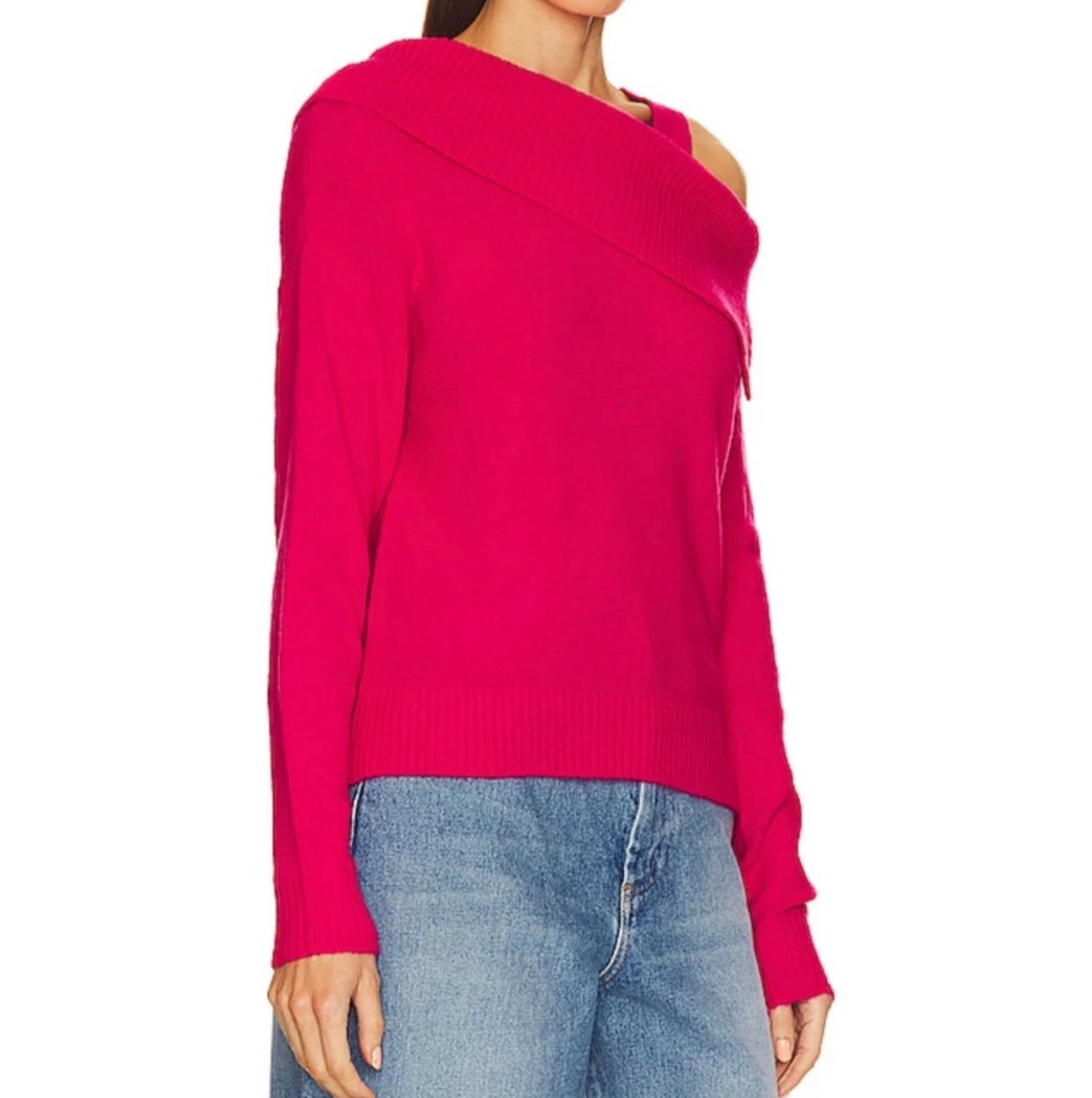 Central Park West Yvonne Cold Shoulder Sweater - Posey