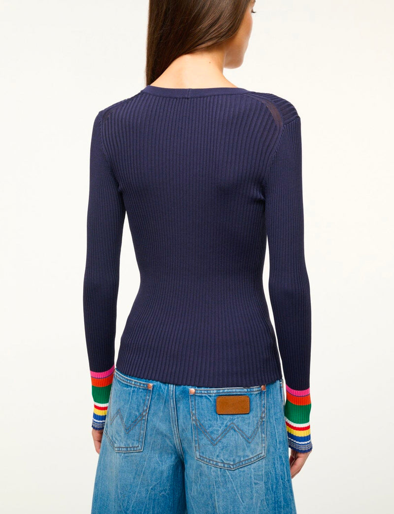 STAUD Cargo Sweater - Navy Multi