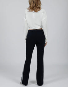 Hilton Hollis Miracle Stretch Pant With Stripe - Midnight/Silver