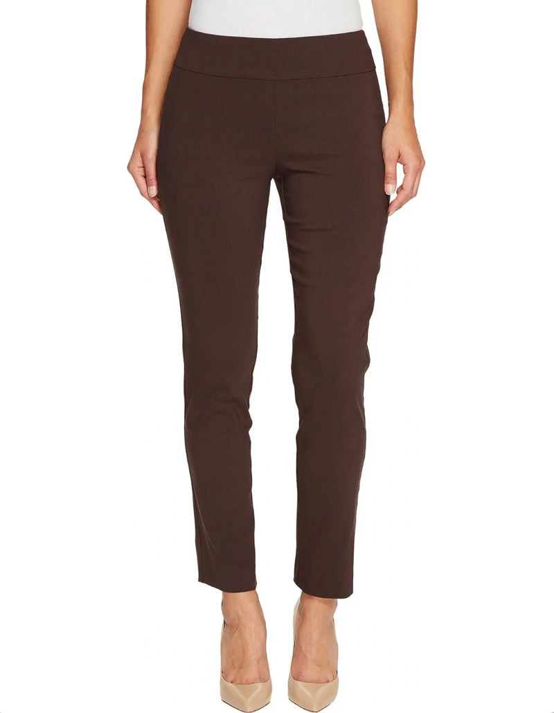 Krazy Larry Pull-On Ankle Pants - Brown