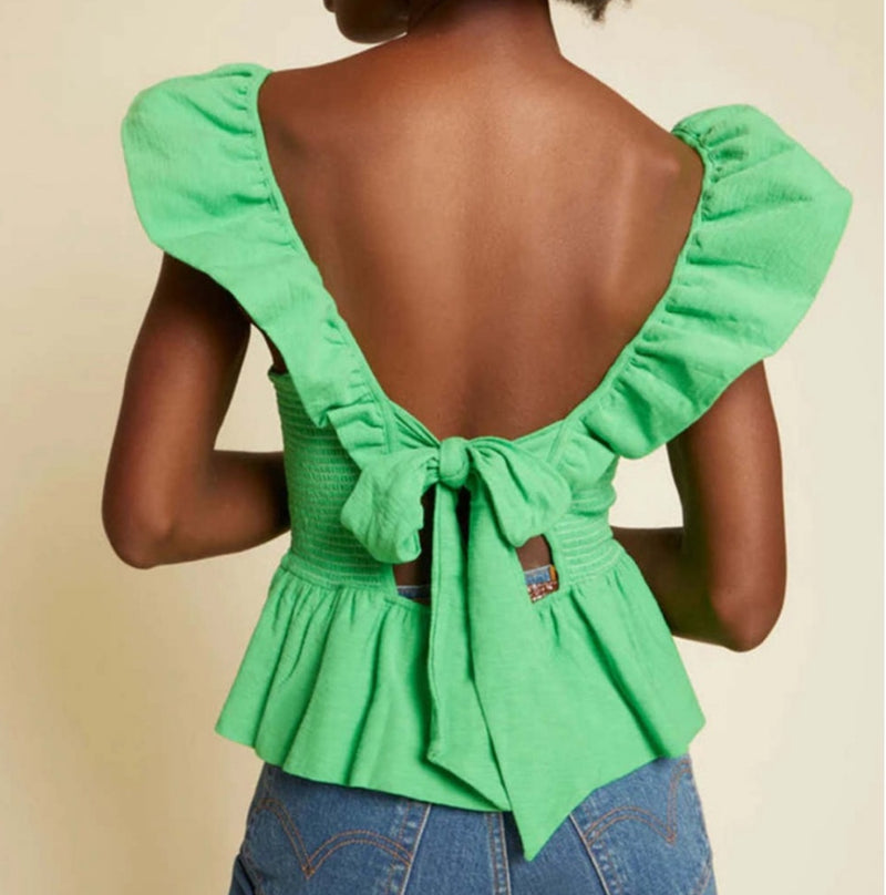 Nation Ltd Jenny Fused Ruffle Tank