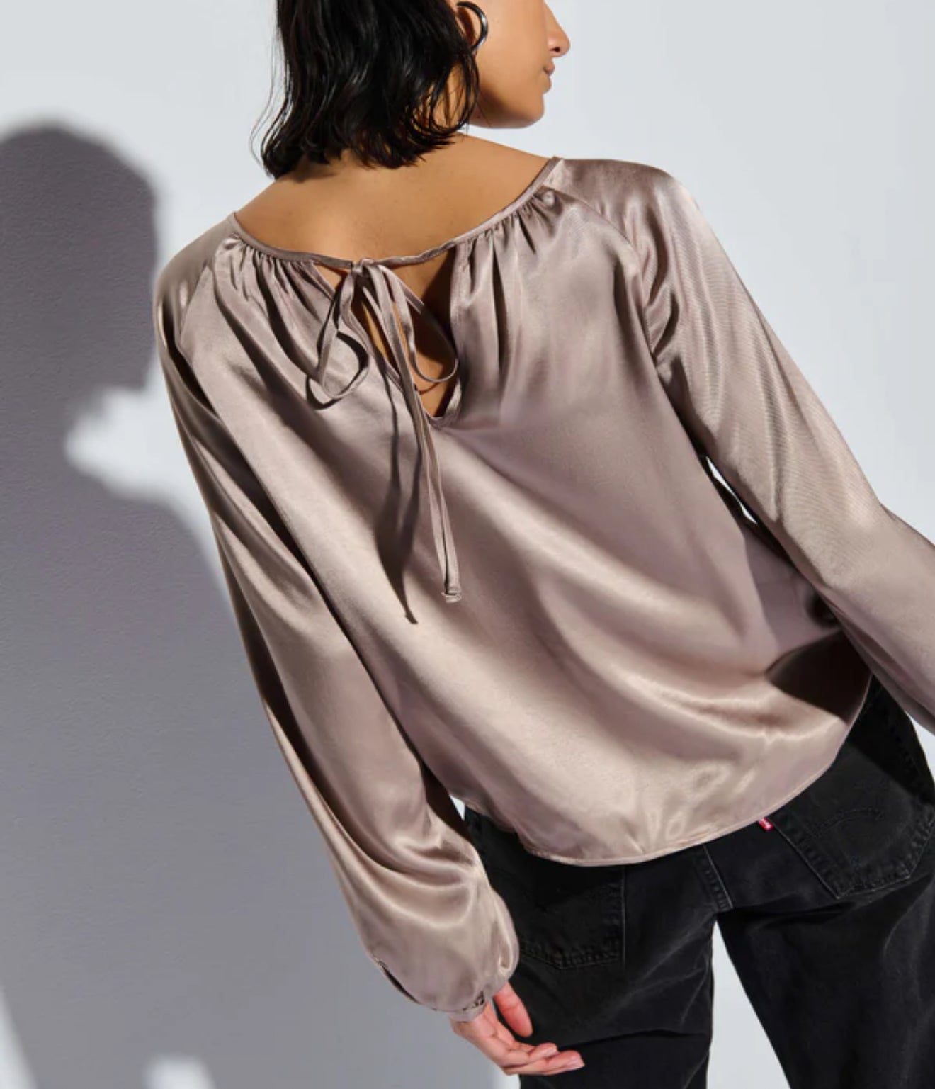 Nation Ltd Eveline Top - Mushroom