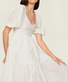 MILLE Maja Dress - Pearl Eyelet