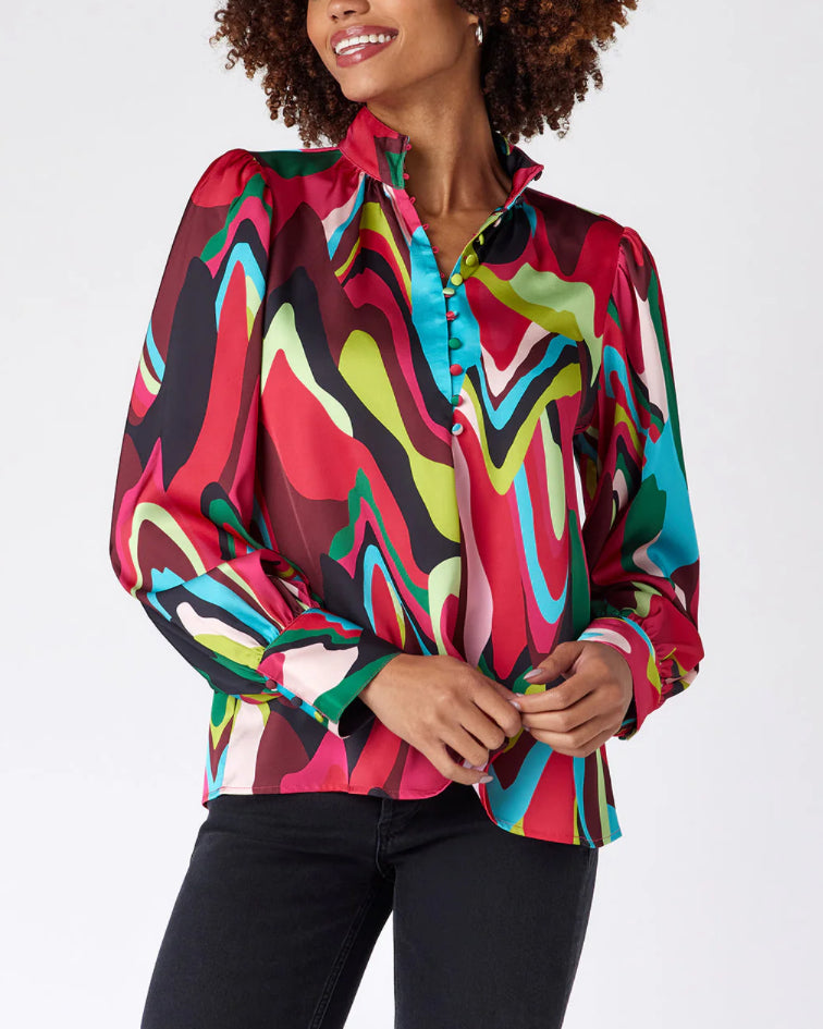 Crosby By Mollie Burch Leland Blouse - Holidazed