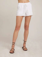 Bella Dahl Frayed Hem Pocket Short - White
