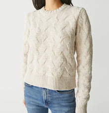 Michael Stars Eden Crew Neck Pullover - Chalk