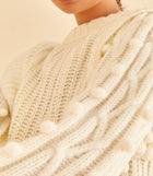 Farm Rio Braided Sweater - Off-White