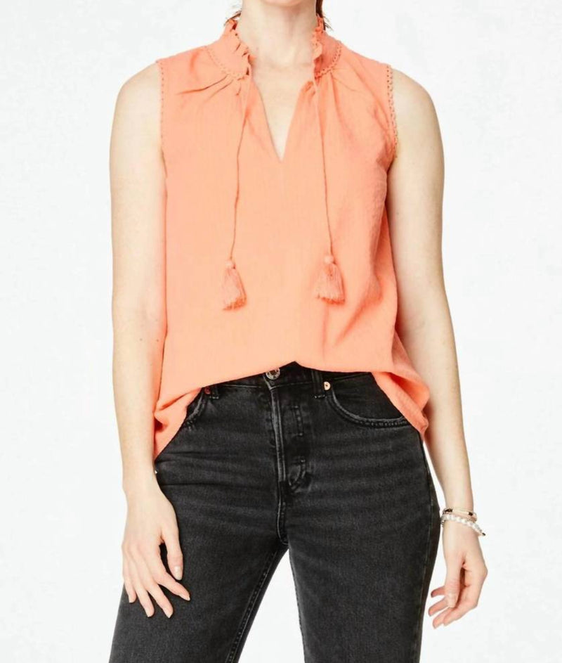Roller Rabbit Seersucker Jaden Top - Coral