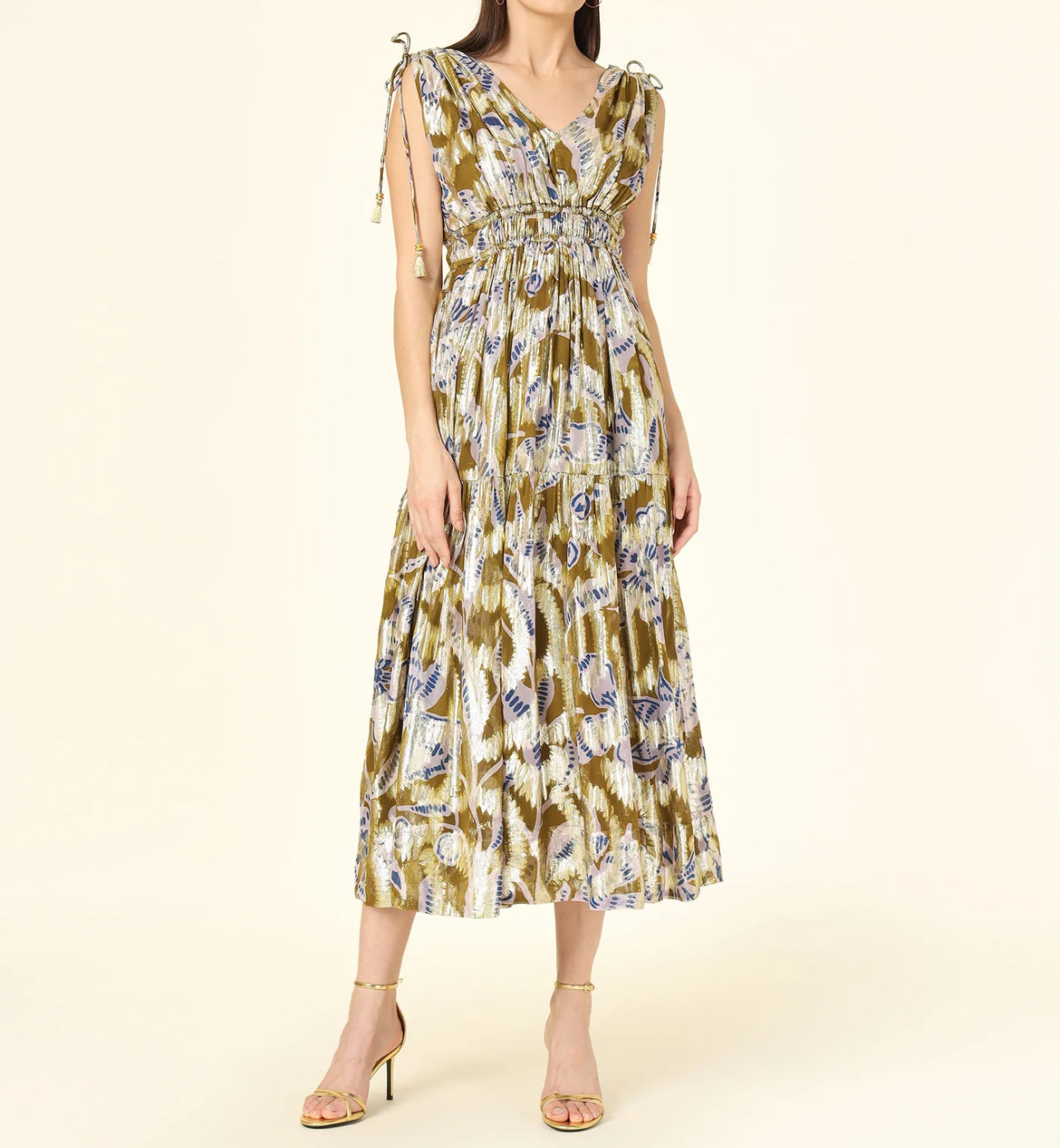 Omika Rosalita Midi Dress - Lia Artichoke