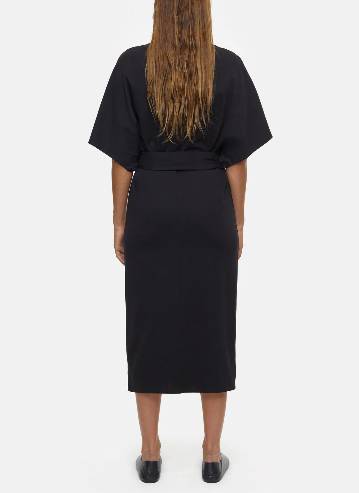 Closed Jersey Wrap Dress - Black