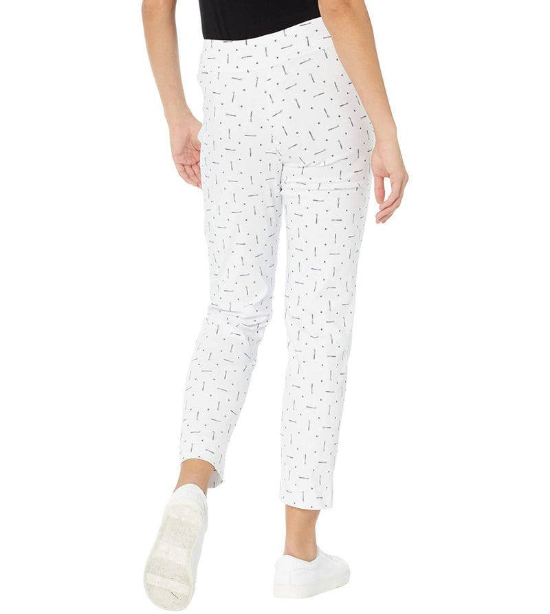 Krazy Larry Pull-On Ankle Pants - White Golf
