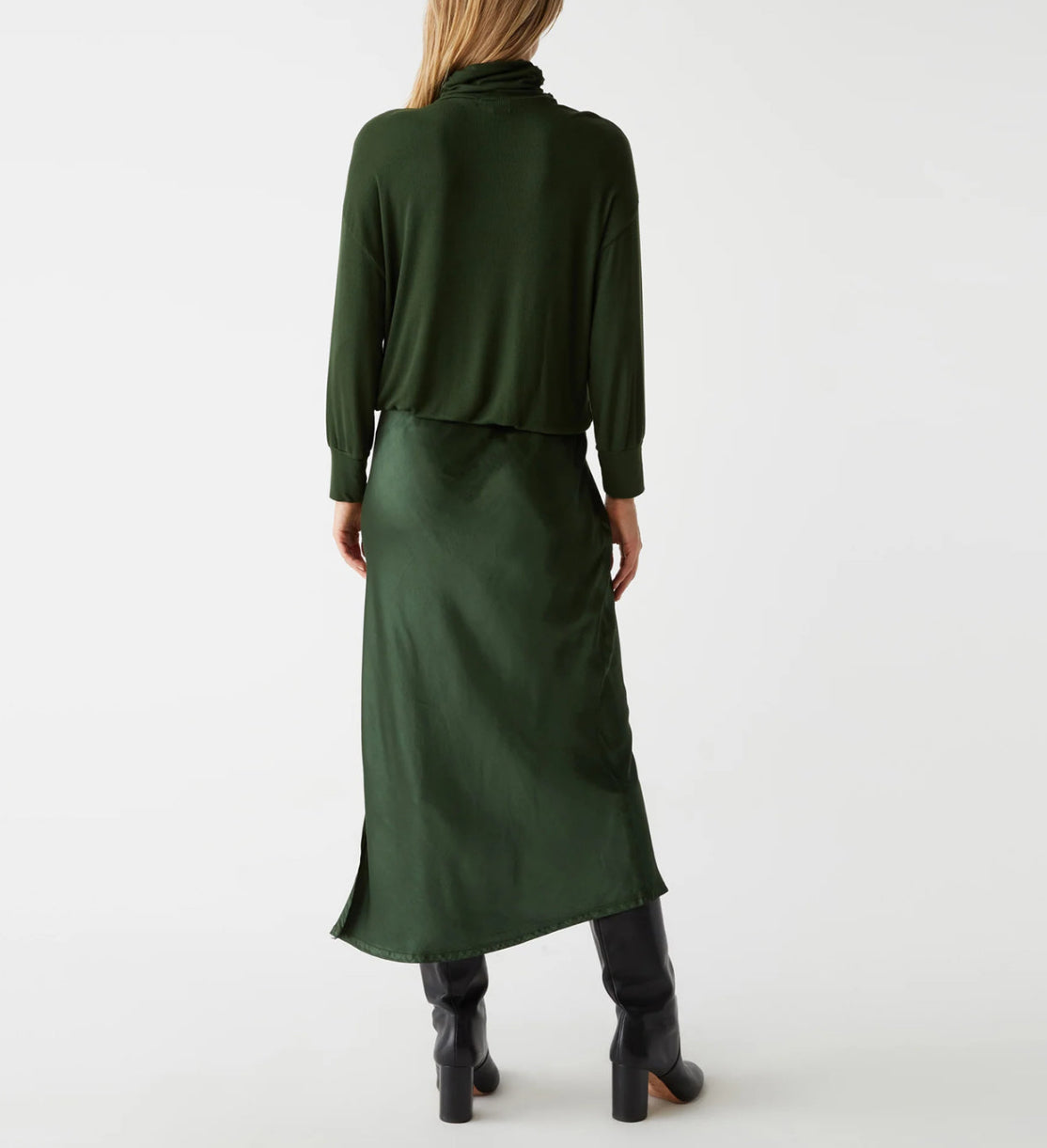 Michael Stars Padma 2-in-1 Dress - Dark Matcha