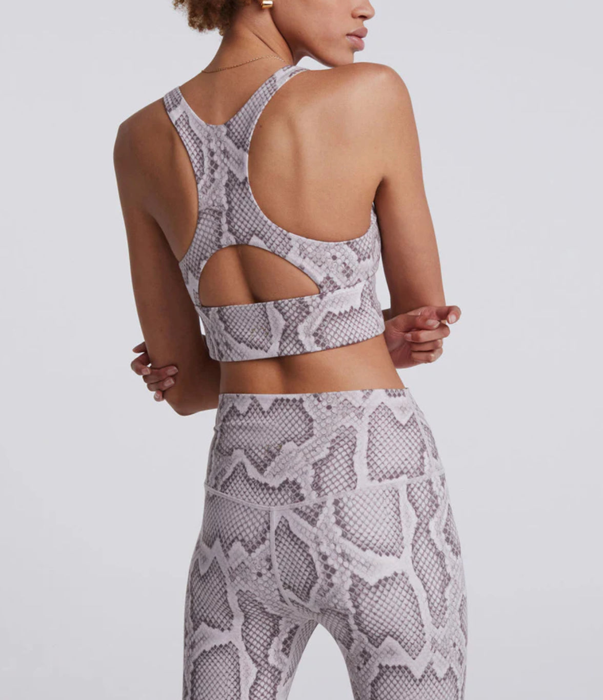 Varley Move Kellam Bra - Alabaster Python