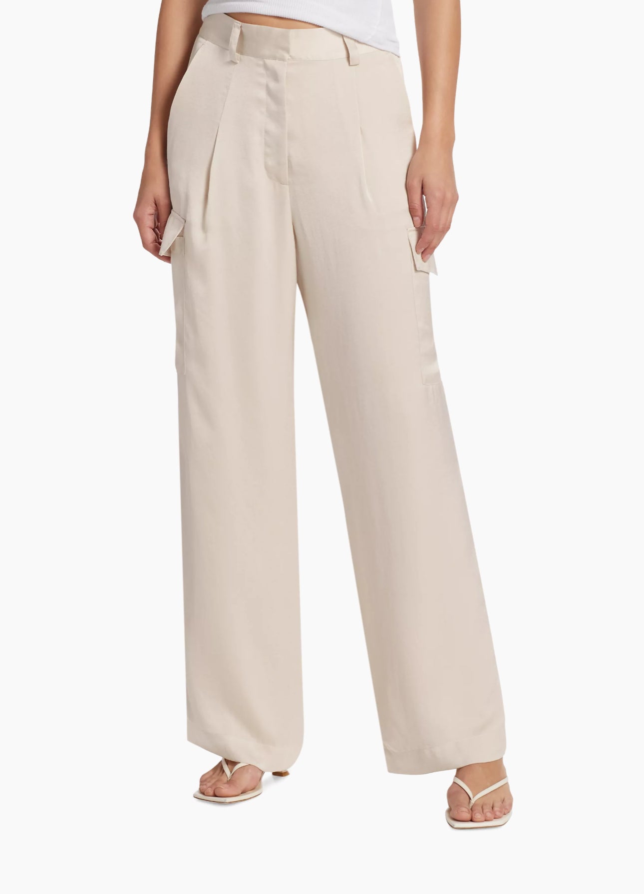 ba&sh Cary Straight-Leg Pants - Champagne