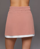 MICHI Sabato Skirt - Pink Sand/White