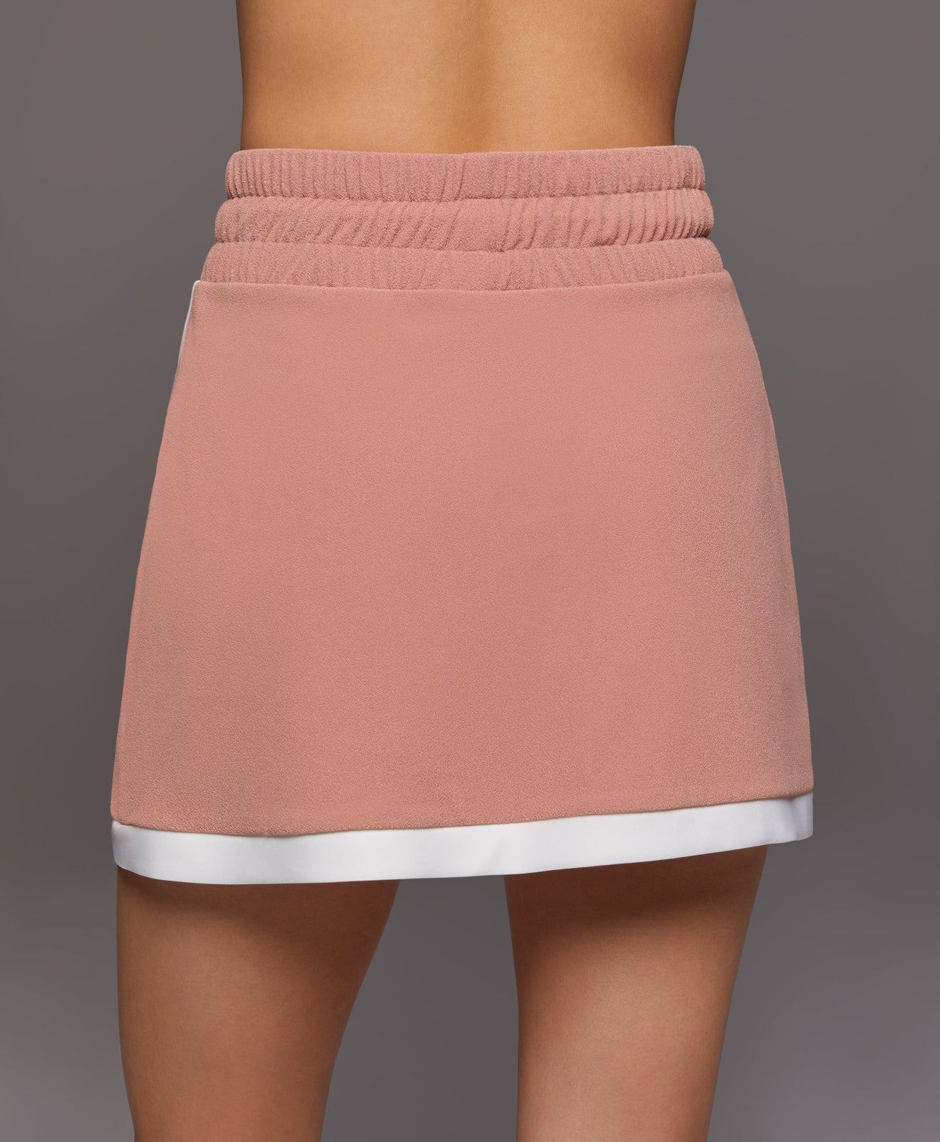 MICHI Sabato Skirt - Pink Sand/White
