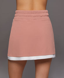 MICHI Sabato Skirt - Pink Sand/White