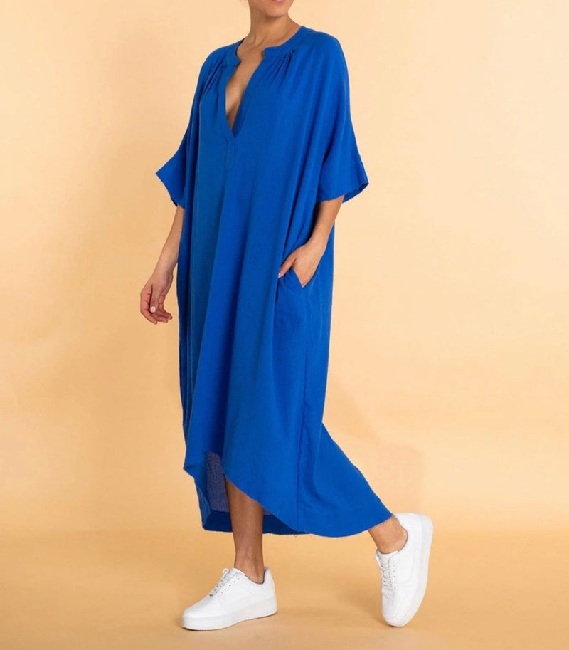 Yana K Merrick 3/4 Dress - Blue