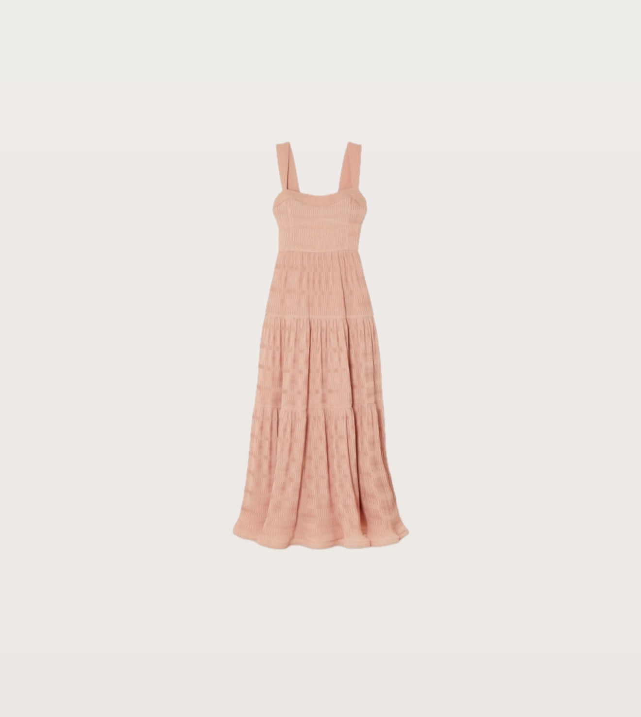 Jonathan Simkhai Celleste Plissé-Poplin Dress - Blush