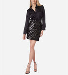 Gilner Farrar Addison Dress - Black Paillets