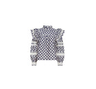 Marie Oliver Que Blouse - Indigo Plaid