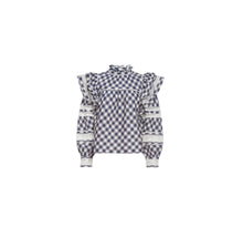Marie Oliver Que Blouse - Indigo Plaid