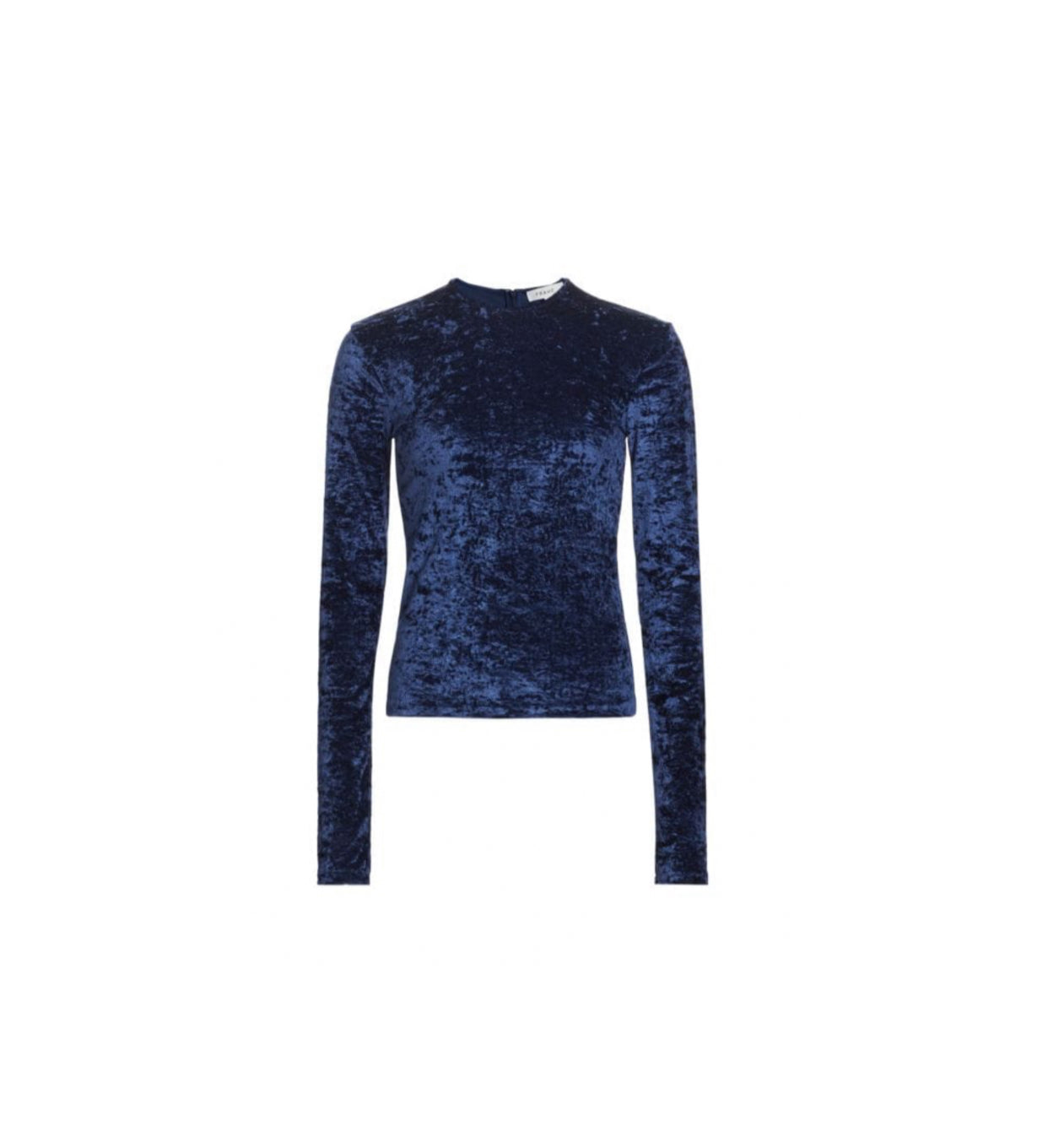 Frame Velvet Top - Blu Scuro