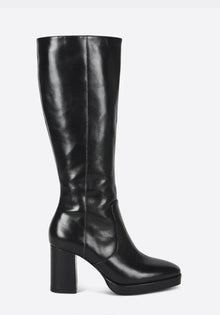 Intentionally Blank Raquel Knee High Leather Boot - Black