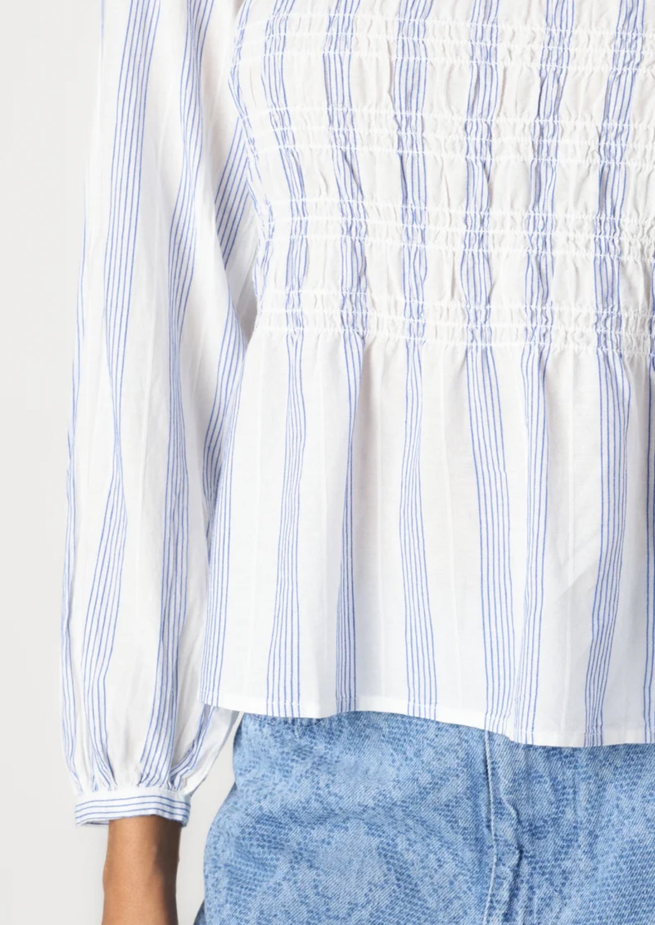 ICHI Rebekka Blouse - Cloud Dancer
