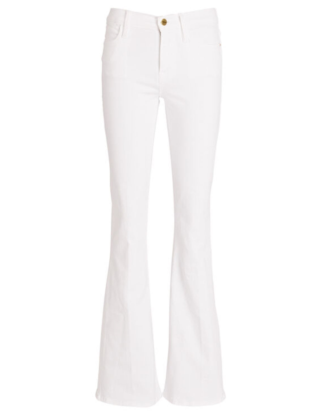 Frame Le High Flare Jeans - Blanc