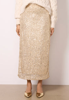 Z Supply Saturn Sequin Skirt - Champagne