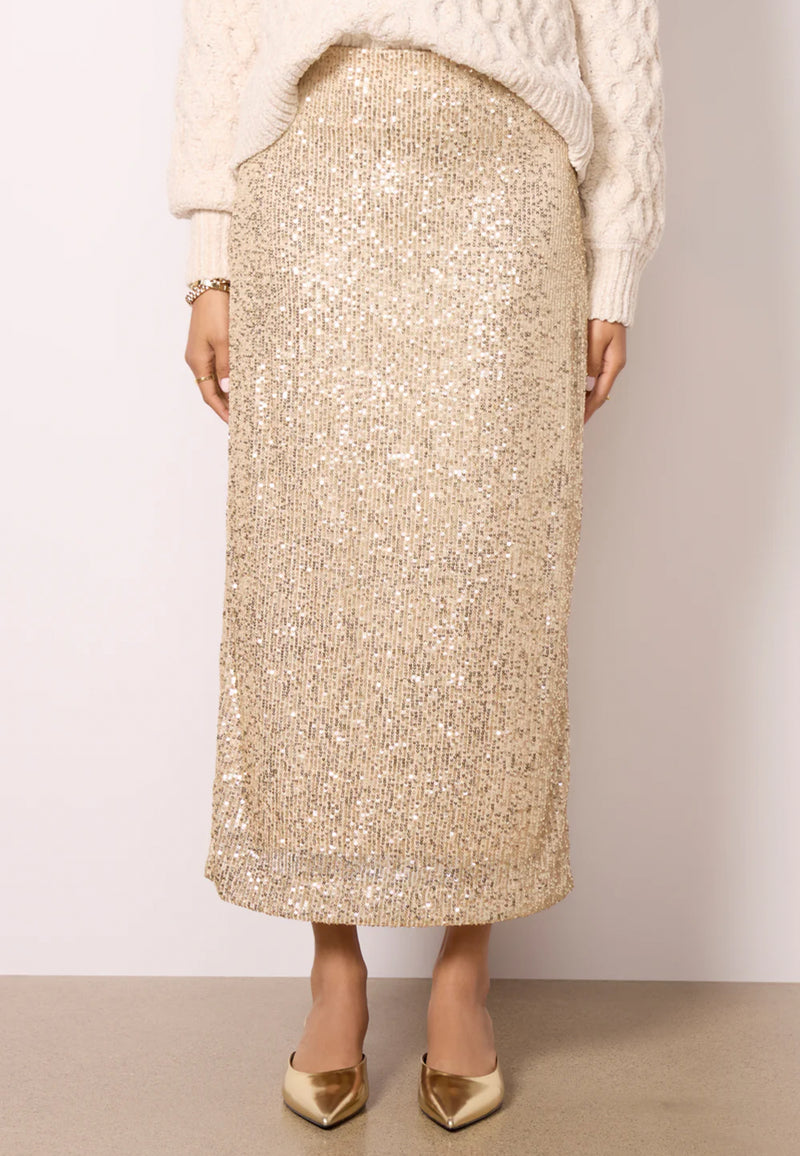 Z Supply Saturn Sequin Skirt - Champagne