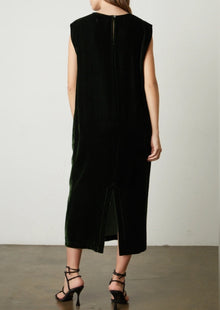 Velvet by Graham & Spencer Kandace Silk Velvet Dress - Fern