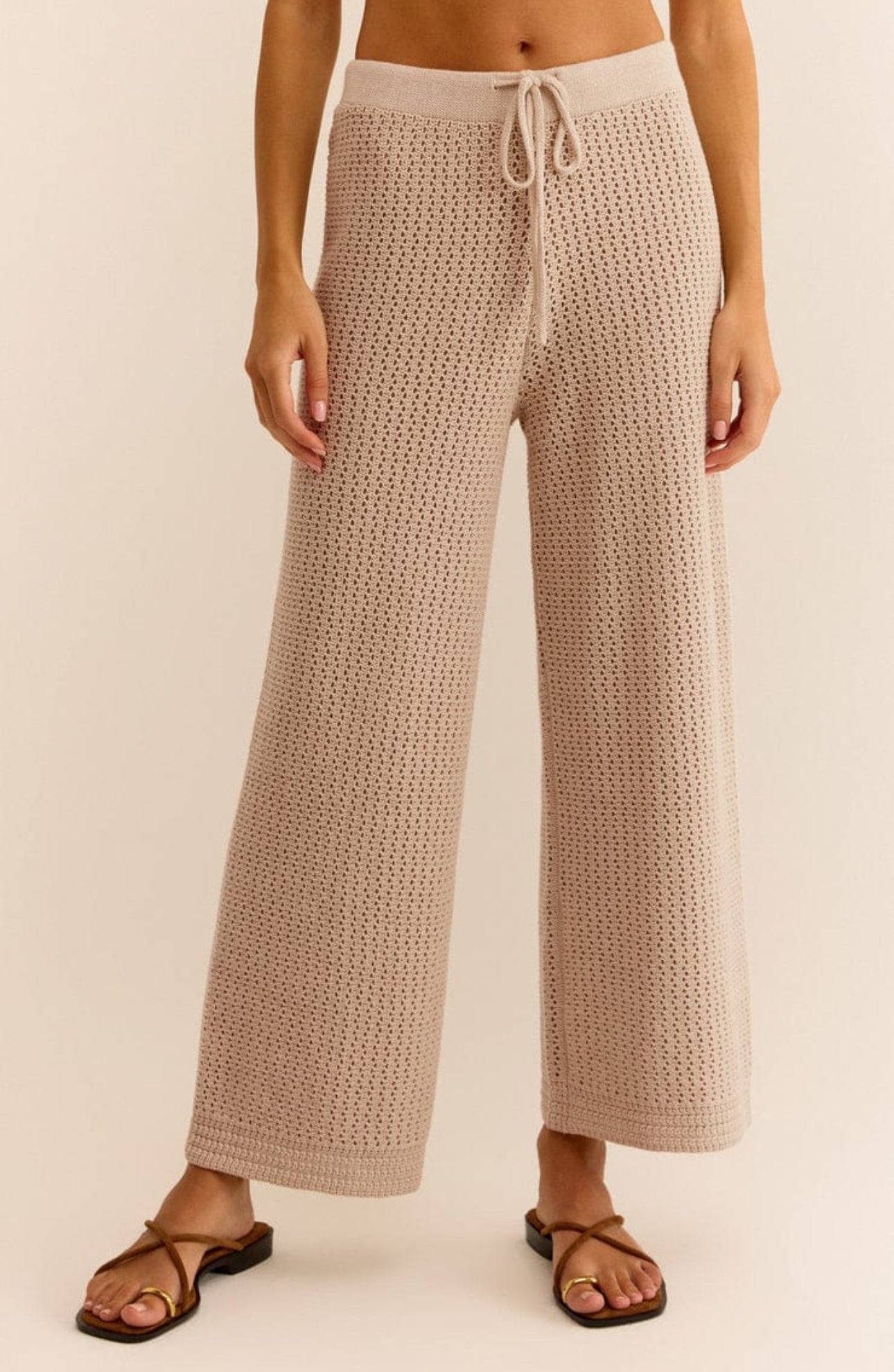 Z Supply Costa Crochet Pant - Natural