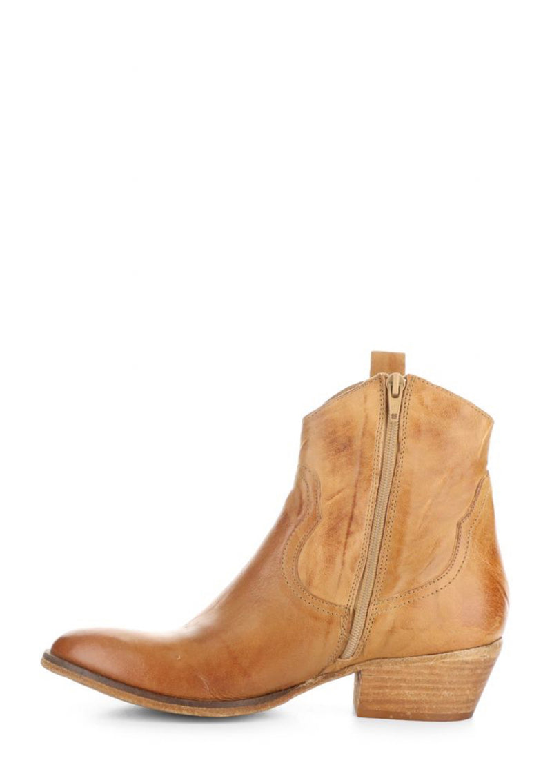 Fly London Wami Western Boot - Camel Velvet