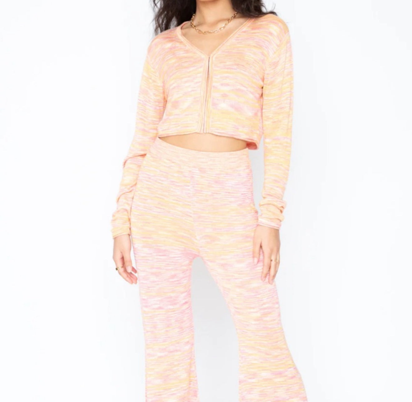 Callahan Knitwear Cara Cardi - Mango Space Dye