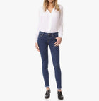 IRO Jarod Crop Frayed Hem Skinny Jeans - Blue