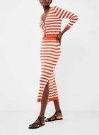 French Connection Nesta Skirt - Rosewood/Cream