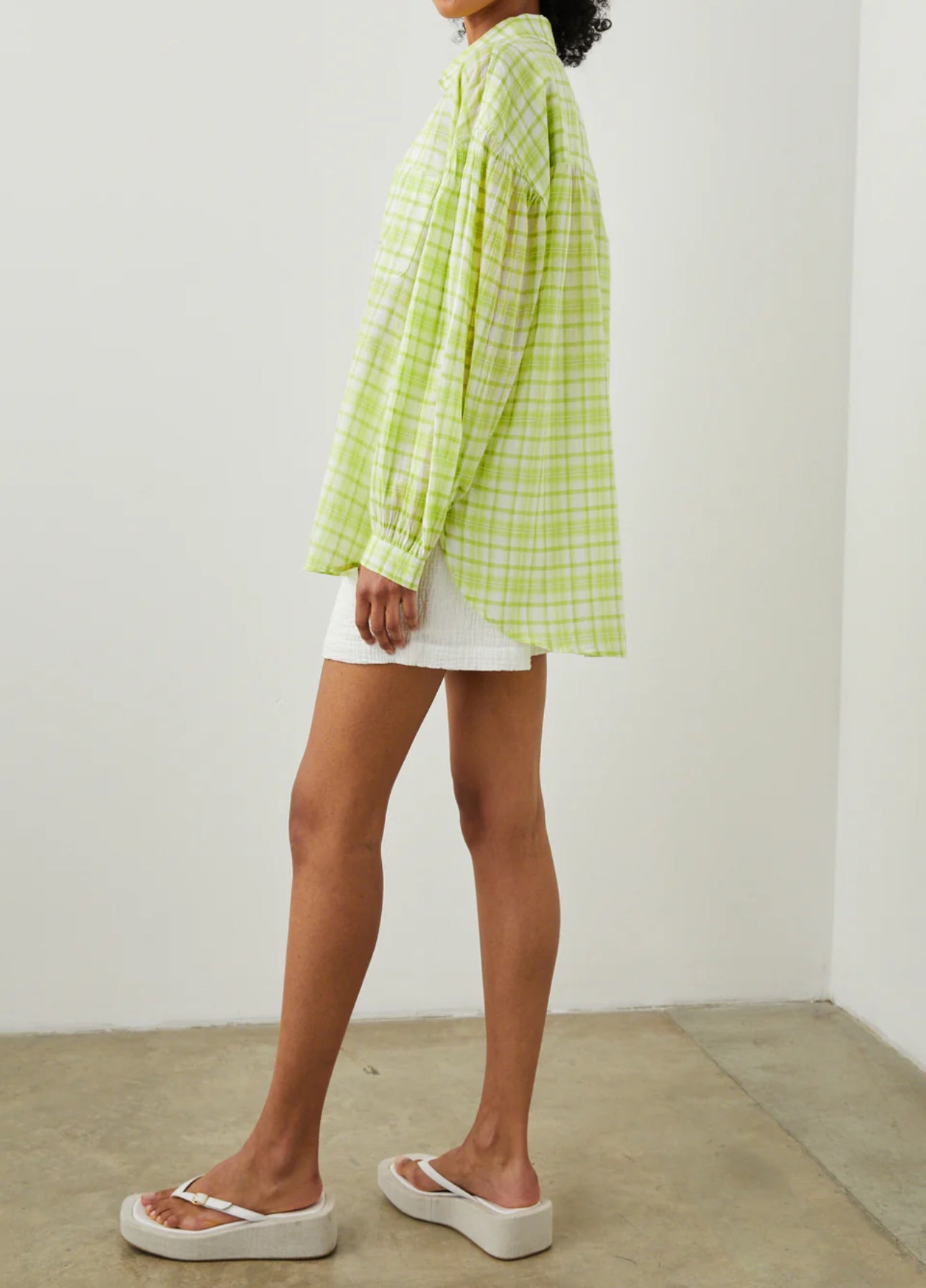 Rails Janae Shirt - Lime Plaid