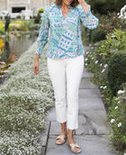 CK Bradley Aspen Blouse - Falcon Tides Print