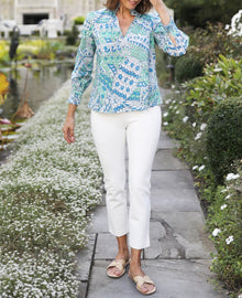 CK Bradley Aspen Blouse - Falcon Tides Print