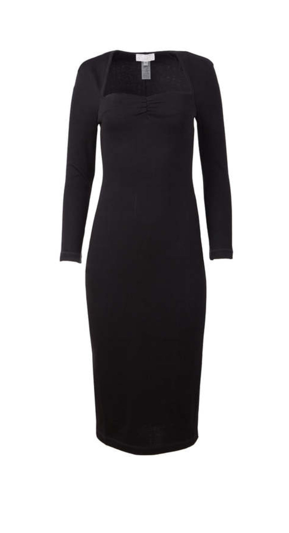 Victor Glemaud Portrait Collar Midi Dress - Black