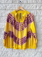 Raquel Allegra Victorian Ruffle Blouse - Acid Light
