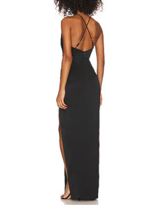 RUMER Allegra Gown - Black