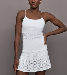 L'Etoile Sport Fitted Tank - White