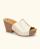 nassima Kilda Wedge Sandal - Gold