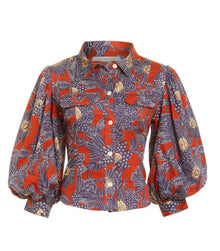 Love the Label Sula Top - Khushi Plum Print