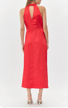 Greylin Brayeln Mock Neck Dress - Red