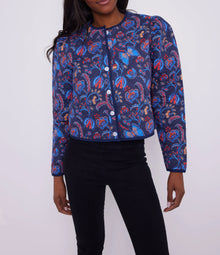 Sail To Sable Aztec Floral Button Front Jacket